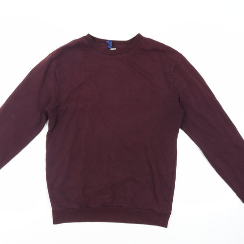 H&M Mens Purple Cotton Pullover Sweatshirt Size XS