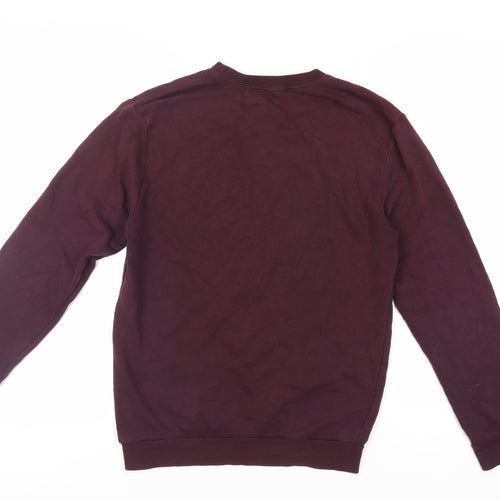 H&M Mens Purple Cotton Pullover Sweatshirt Size XS