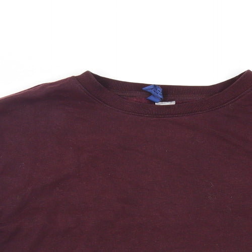 H&M Mens Purple Cotton Pullover Sweatshirt Size XS