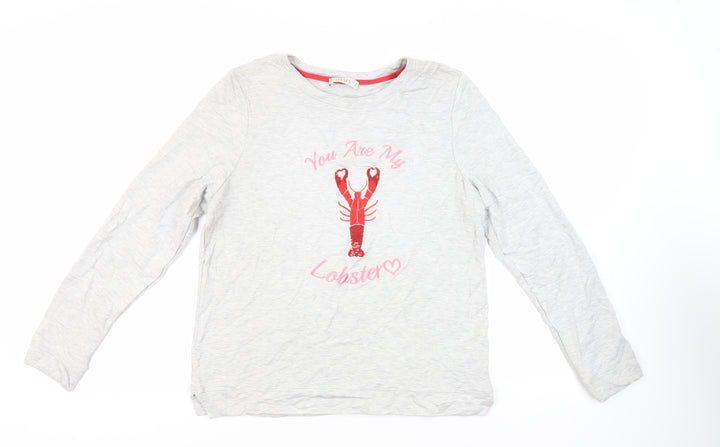Oasis Womens Grey Viscose Pullover Sweatshirt Size M Pullover - Friends Lobster