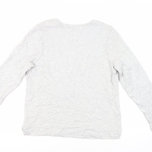Oasis Womens Grey Viscose Pullover Sweatshirt Size M Pullover - Friends Lobster