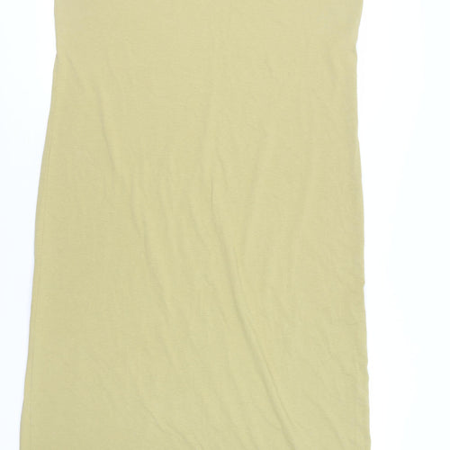 VERO MODA Womens Green Cotton Tank Dress Size 22 Scoop Neck Pullover