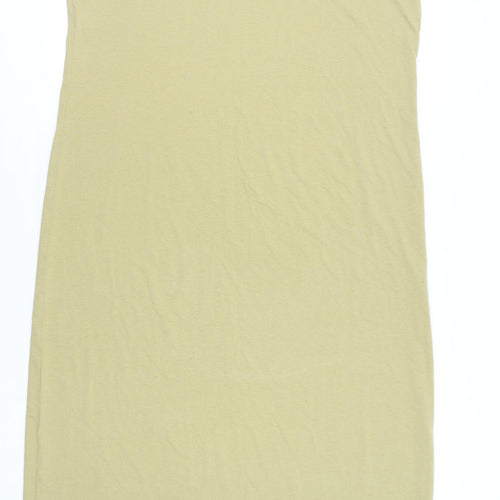 VERO MODA Womens Green Cotton Tank Dress Size 22 Scoop Neck Pullover