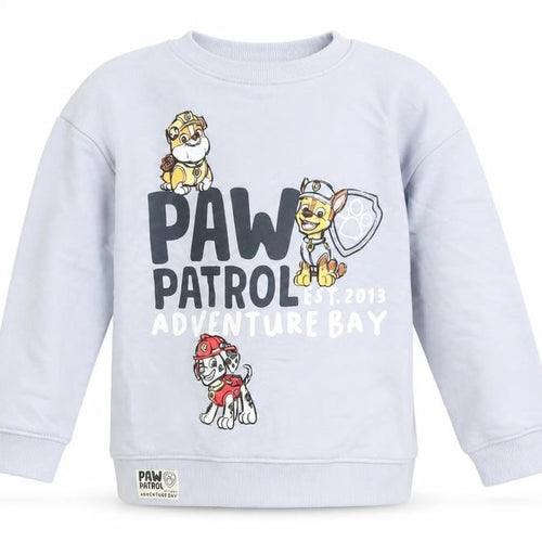 Marks and Spencer Girls Blue Cotton Pullover Sweatshirt Size 5-6 Years Pullover - Paw Patrol