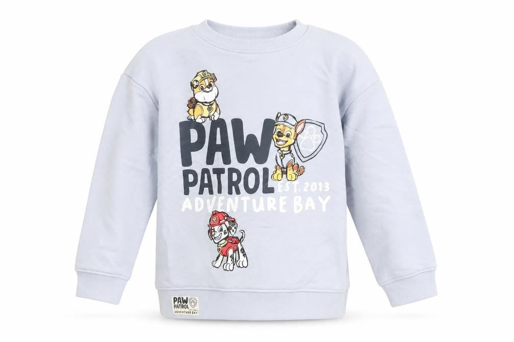 Marks and Spencer Girls Blue Cotton Pullover Sweatshirt Size 5-6 Years Pullover - Paw Patrol
