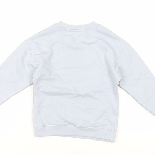 Marks and Spencer Girls Blue Cotton Pullover Sweatshirt Size 5-6 Years Pullover - Paw Patrol