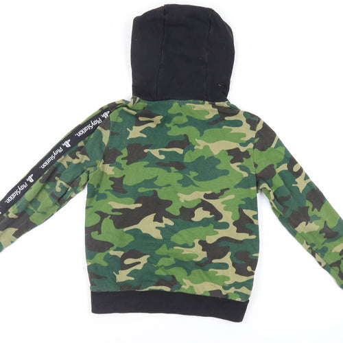 NEXT Boys Green Camouflage Cotton Full Zip Hoodie Size 9 Years Zip - PlayStation