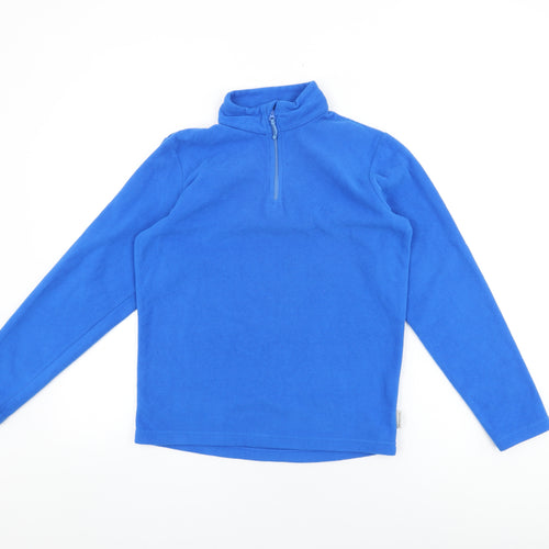 Quechua Boys Blue Polyester Pullover Sweatshirt Size 13-14 Years Zip