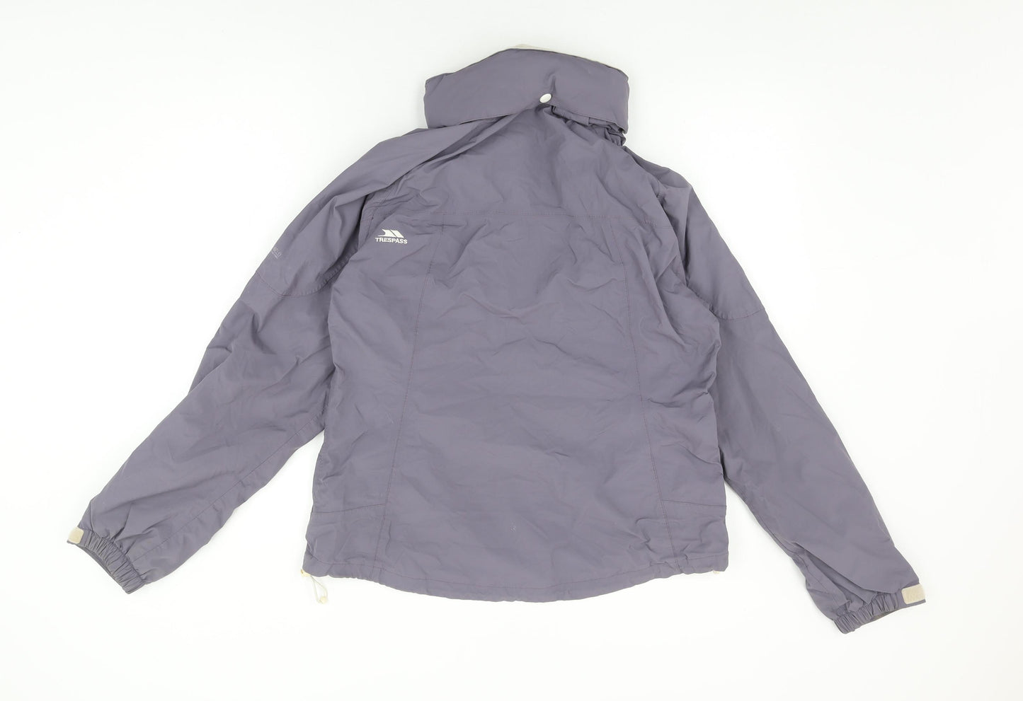 Trespass Womens Purple Rain Coat Coat Size L Zip