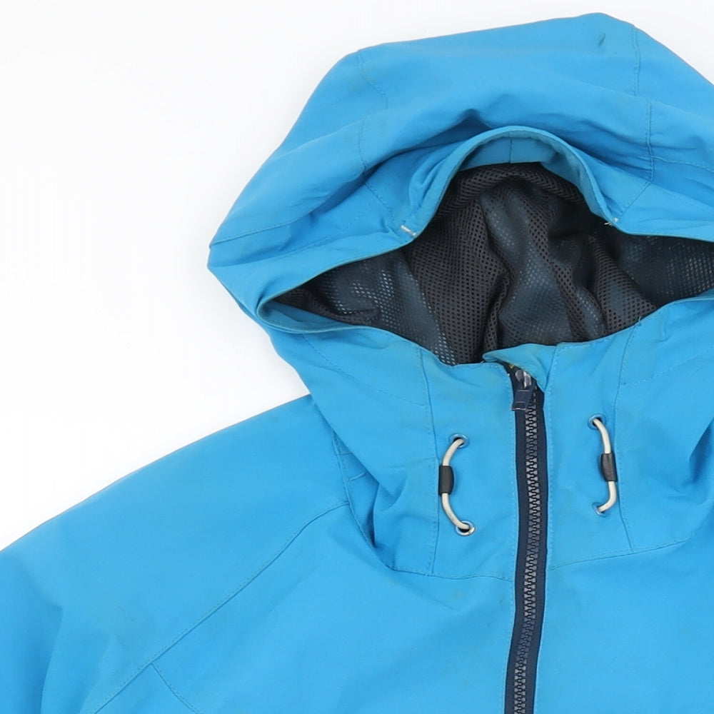 Dare 2B Womens Blue Rain Coat Coat Size 16 Zip