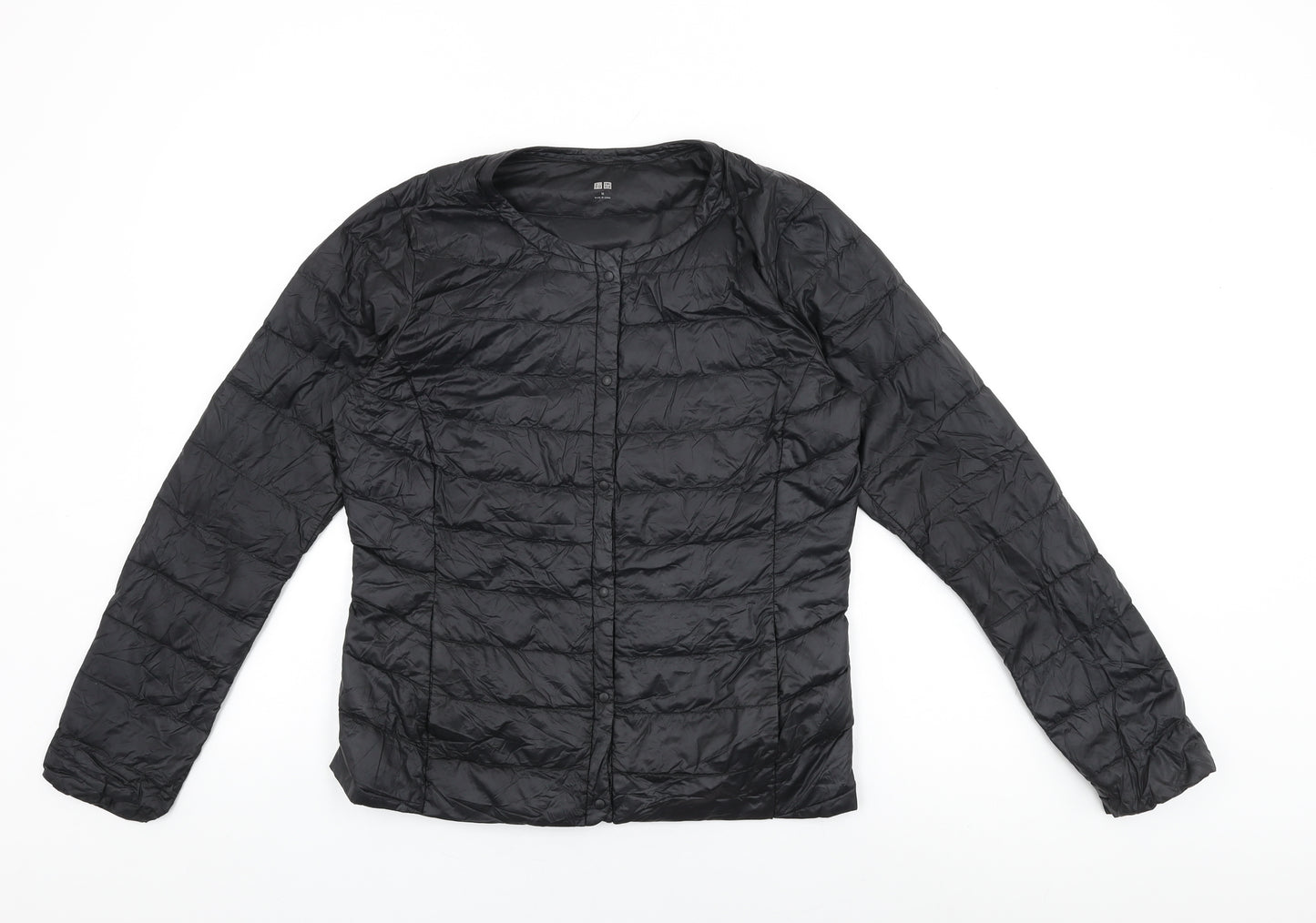 Uniqlo Womens Black Puffer Jacket Jacket Size M Snap