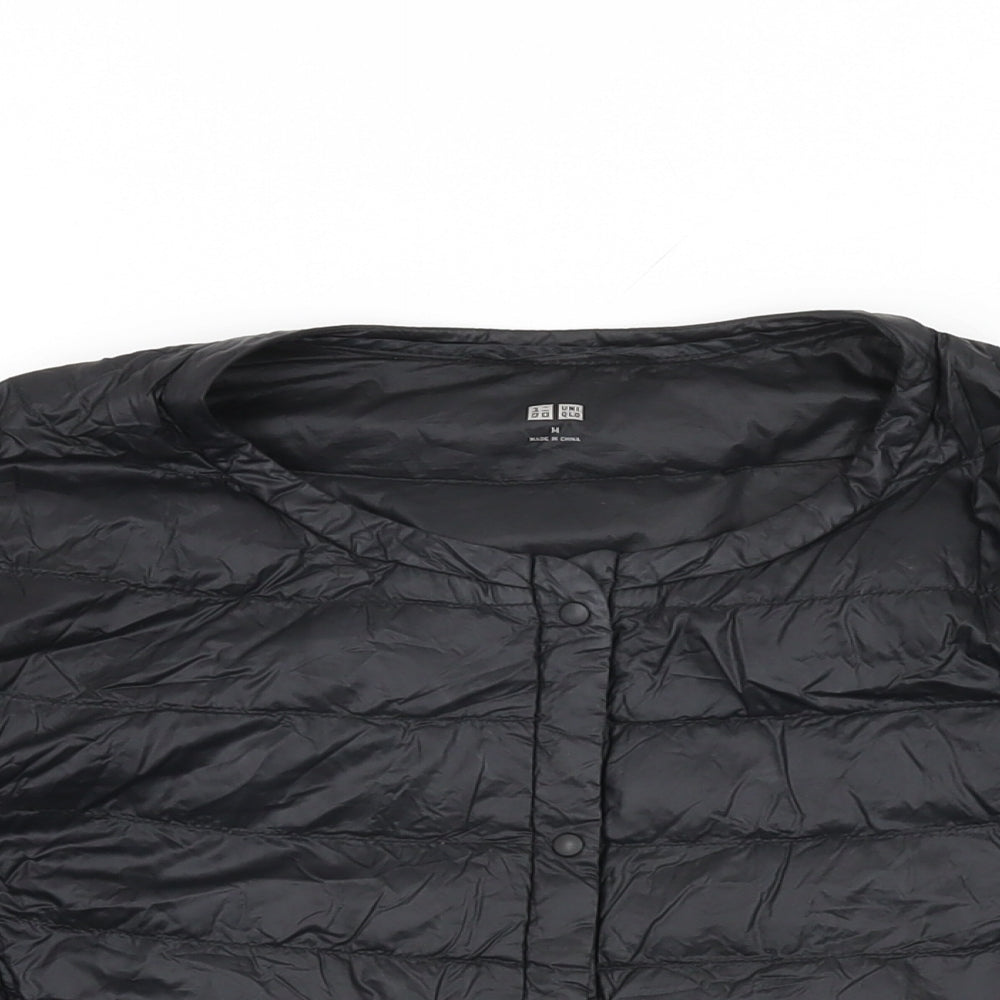 Uniqlo Womens Black Puffer Jacket Jacket Size M Snap
