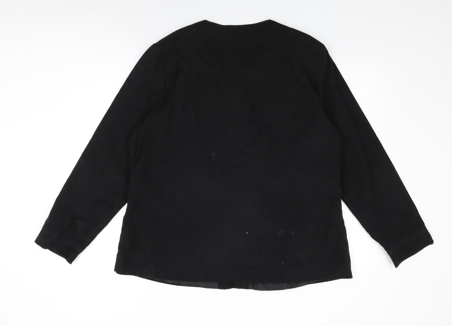 Joella Di Marco Womens Black Jacket Size 2XL Zip