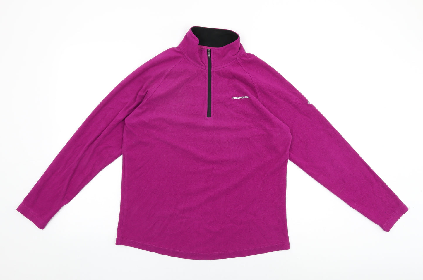 Craghoppers Womens Purple Polyester Pullover Sweatshirt Size 12 Zip