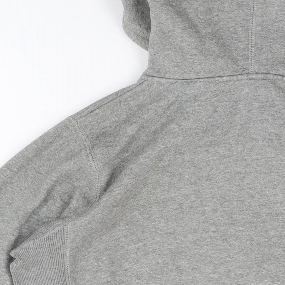Nike Mens Grey Cotton Full Zip Hoodie Size S