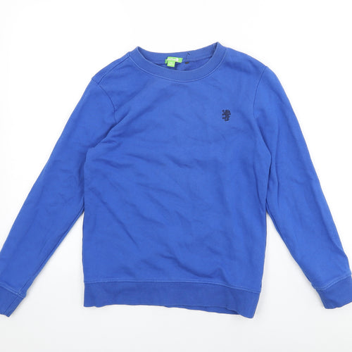 Bossini Boys Blue Cotton Pullover Sweatshirt Size 11-12 Years Pullover