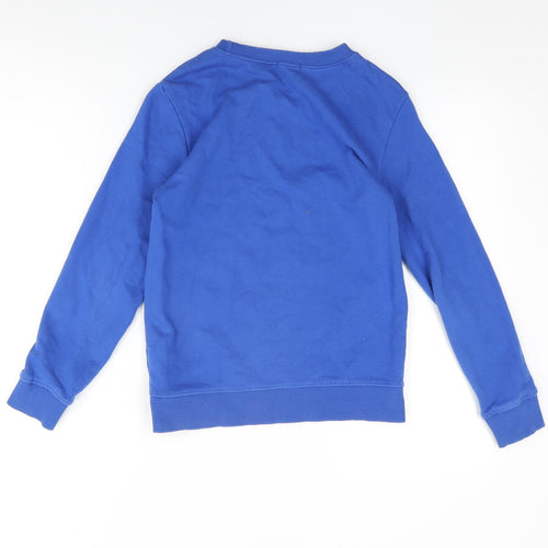 Bossini Boys Blue Cotton Pullover Sweatshirt Size 11-12 Years Pullover
