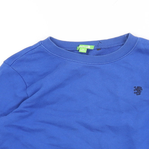 Bossini Boys Blue Cotton Pullover Sweatshirt Size 11-12 Years Pullover