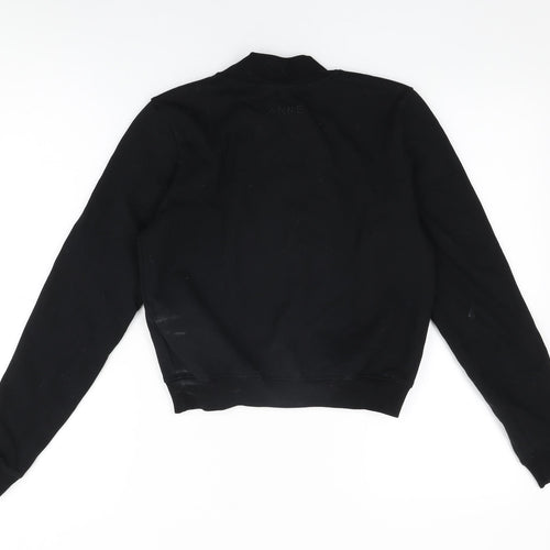 ARNE Womens Black Cotton Pullover Sweatshirt Size 8 Pullover