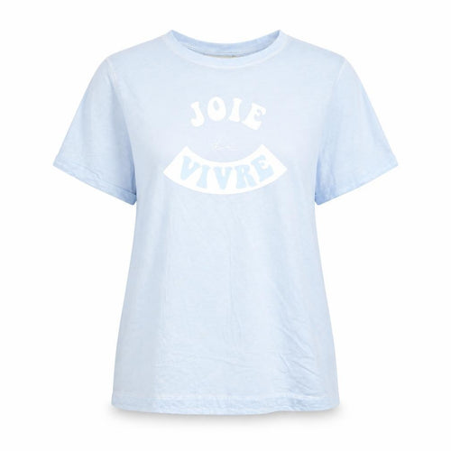 Oasis Womens Blue Cotton Basic T-Shirt Size L Round Neck - Joie De Vivre