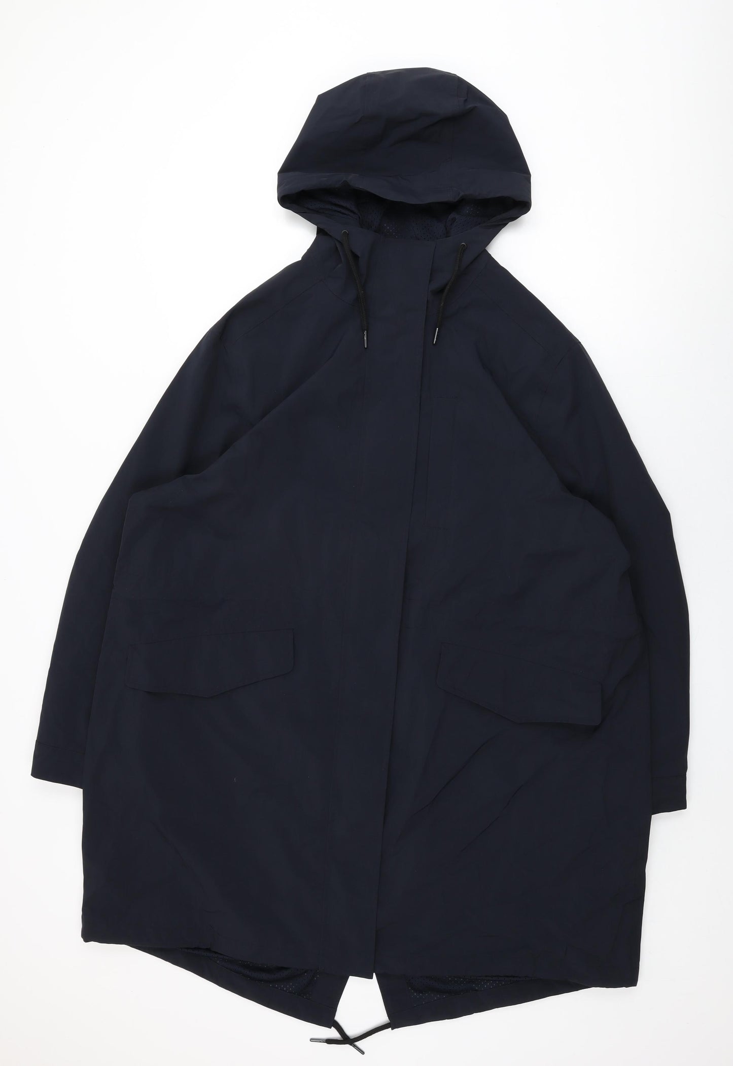 Marks and Spencer Womens Blue Rain Coat Coat Size 20 Zip