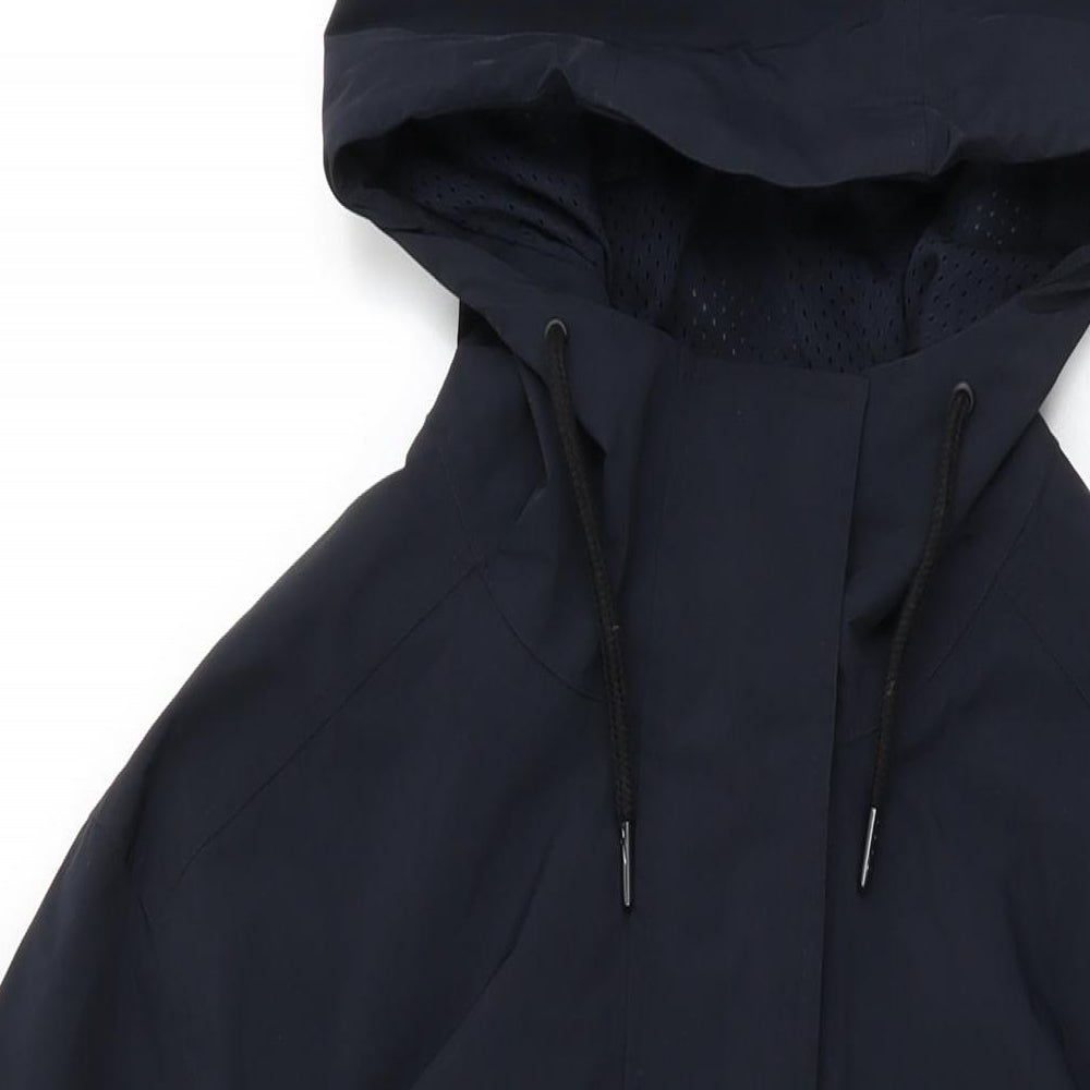 Marks and Spencer Womens Blue Rain Coat Coat Size 20 Zip