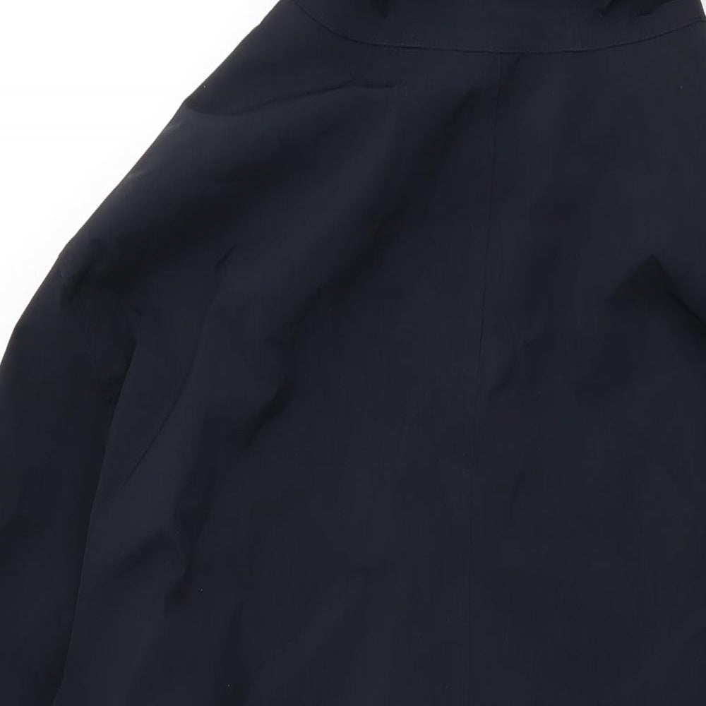 Marks and Spencer Womens Blue Rain Coat Coat Size 20 Zip