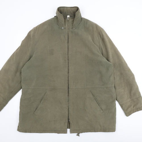 First Avenue Womens Green Jacket Coat Size 18 Zip