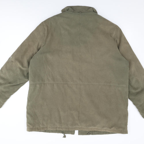 First Avenue Womens Green Jacket Coat Size 18 Zip