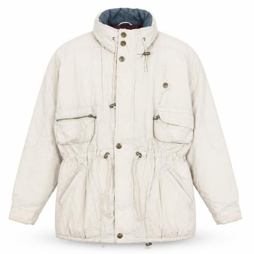 Casual Club Mens Beige Overcoat Coat Size L Zip