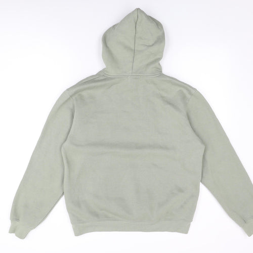 PRETTYLITTLETHING Womens Green Cotton Pullover Hoodie Size S Pullover