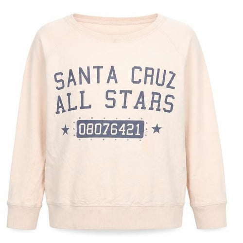 Santa Cruz Womens Pink Cotton Pullover Sweatshirt Size 14 Pullover - Santa Cruz Allstars