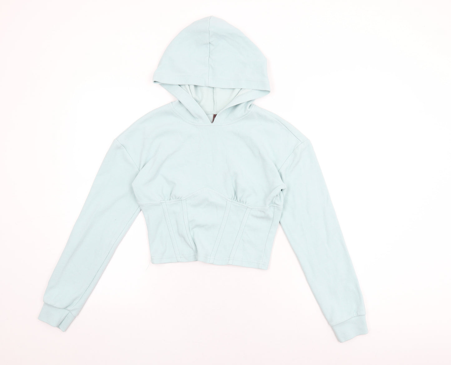 By Swan Womens Blue Cotton Pullover Hoodie Size S Pullover
