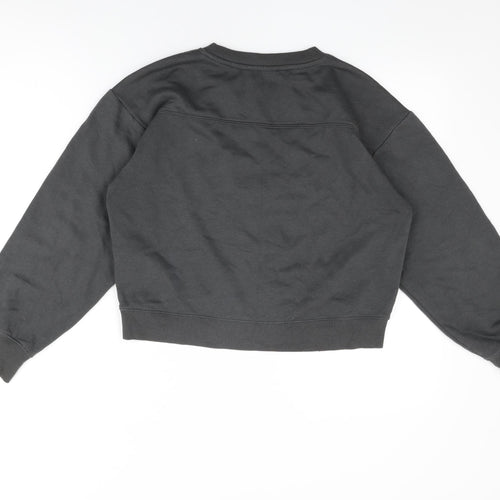 Zara Womens Grey Cotton Pullover Sweatshirt Size S Pullover