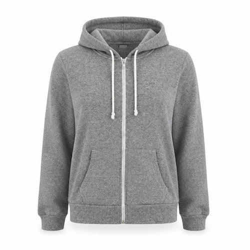 H&M Womens Grey Cotton Full Zip Hoodie Size M Zip