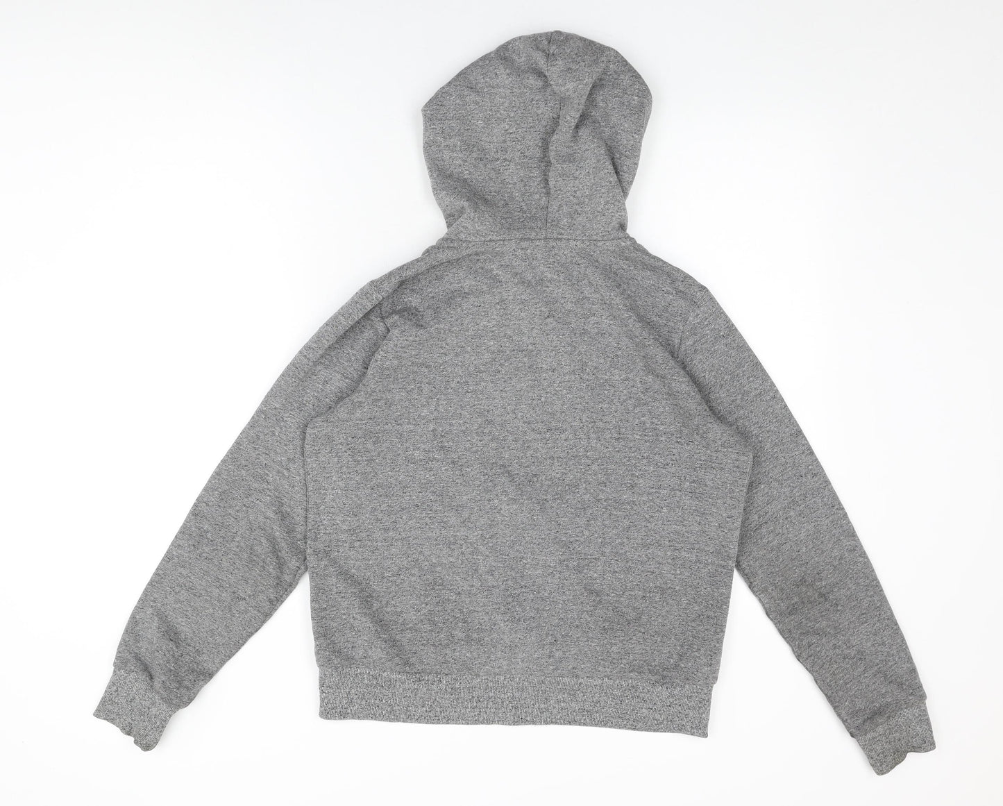 H&M Womens Grey Cotton Full Zip Hoodie Size M Zip
