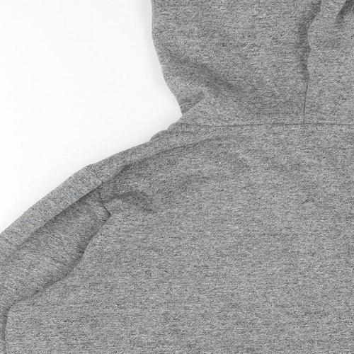 H&M Womens Grey Cotton Full Zip Hoodie Size M Zip