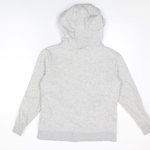LA Gear Womens Grey Polyester Full Zip Hoodie Size 10 Zip
