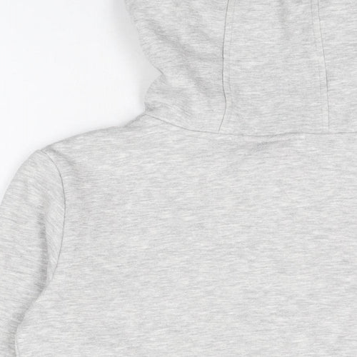 LA Gear Womens Grey Polyester Full Zip Hoodie Size 10 Zip