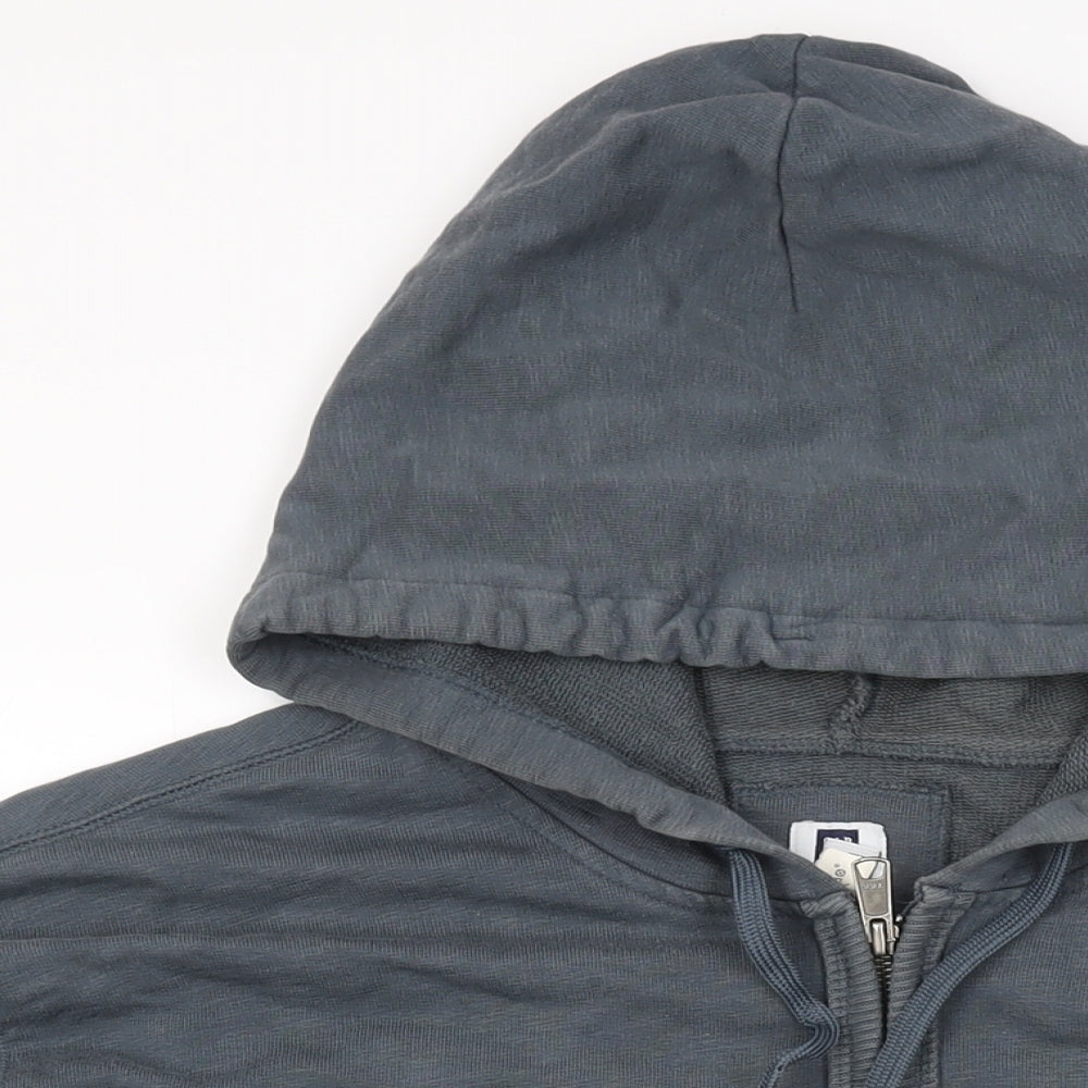 Gap Mens Blue Cotton Full Zip Hoodie Size XL