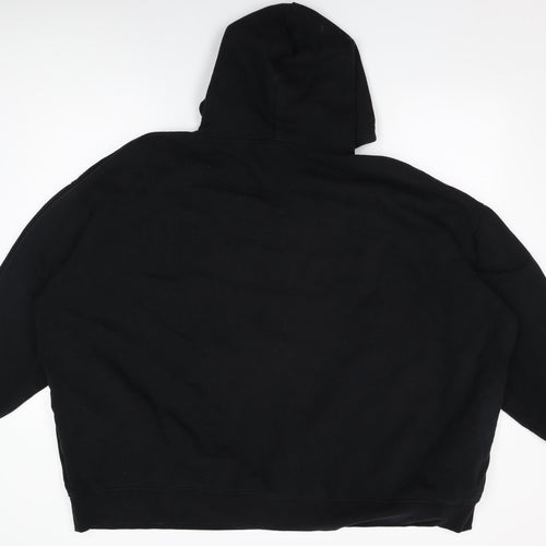 H&M Mens Black Cotton Pullover Hoodie Size XL