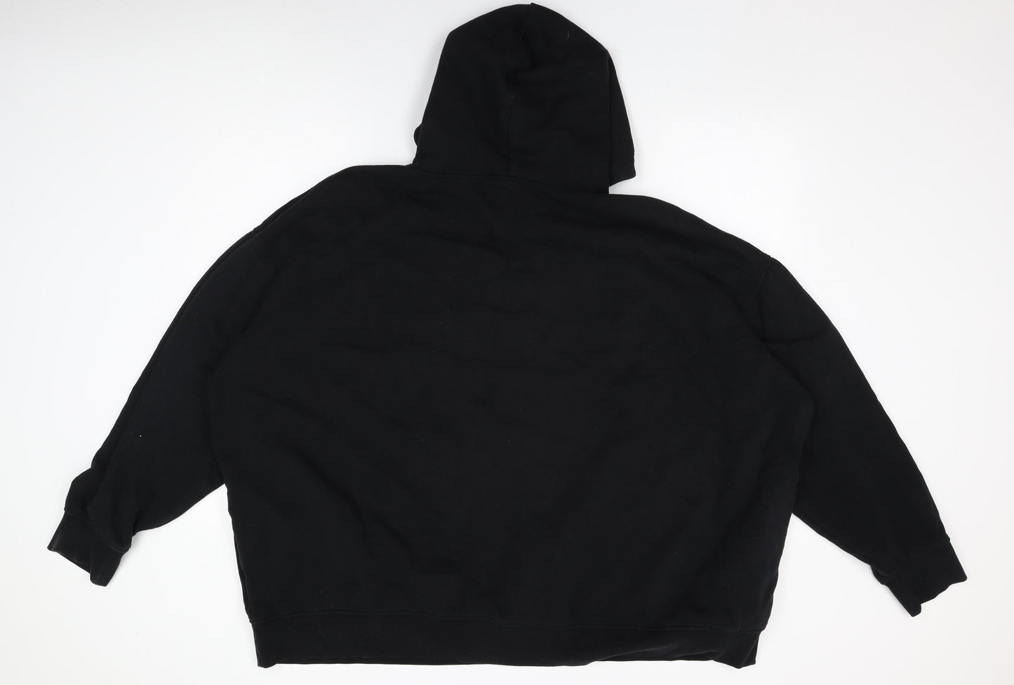 H&M Mens Black Cotton Pullover Hoodie Size XL