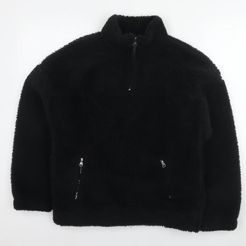 New Look Womens Black Polyester Pullover Sweatshirt Size S Pullover