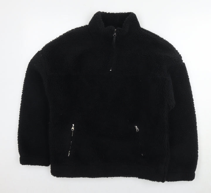 New Look Womens Black Polyester Pullover Sweatshirt Size S Pullover