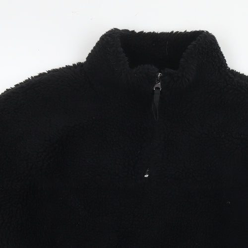 New Look Womens Black Polyester Pullover Sweatshirt Size S Pullover