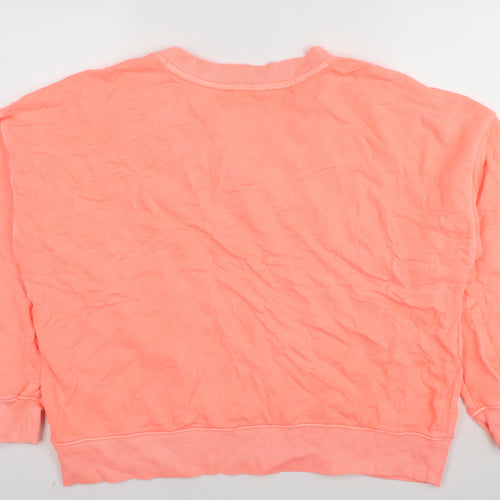 Botique Womens Pink Cotton Pullover Sweatshirt Size M Pullover