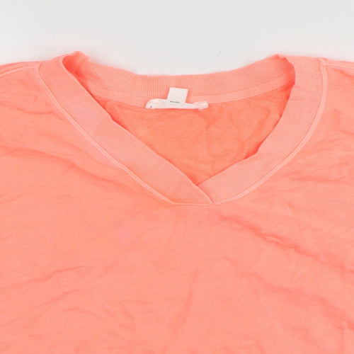 Botique Womens Pink Cotton Pullover Sweatshirt Size M Pullover
