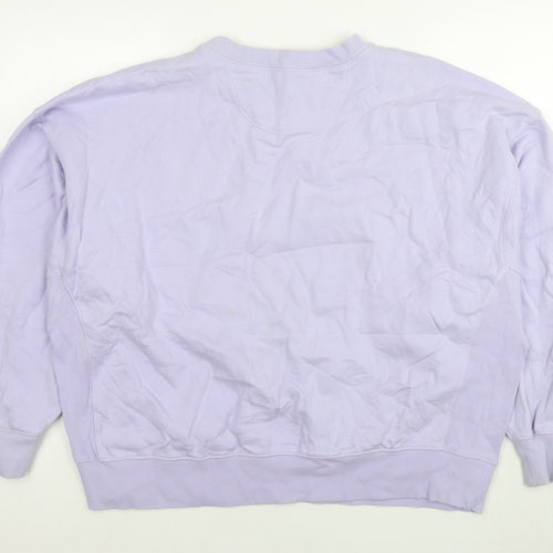 ASOS Womens Purple Cotton Pullover Sweatshirt Size 8 Pullover