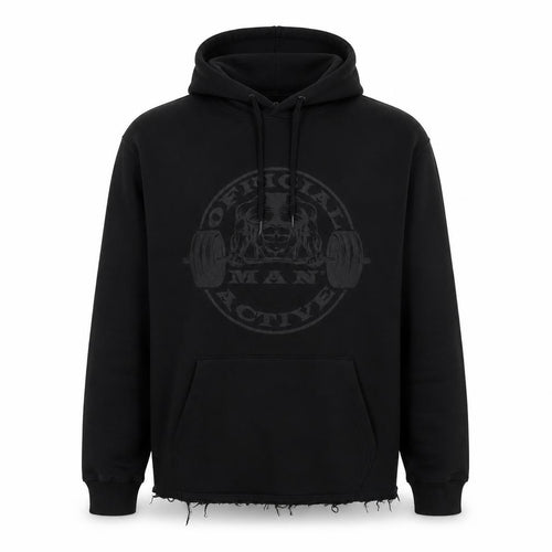 Boohoo Mens Black Cotton Pullover Hoodie Size M - Weightlifting Man Official