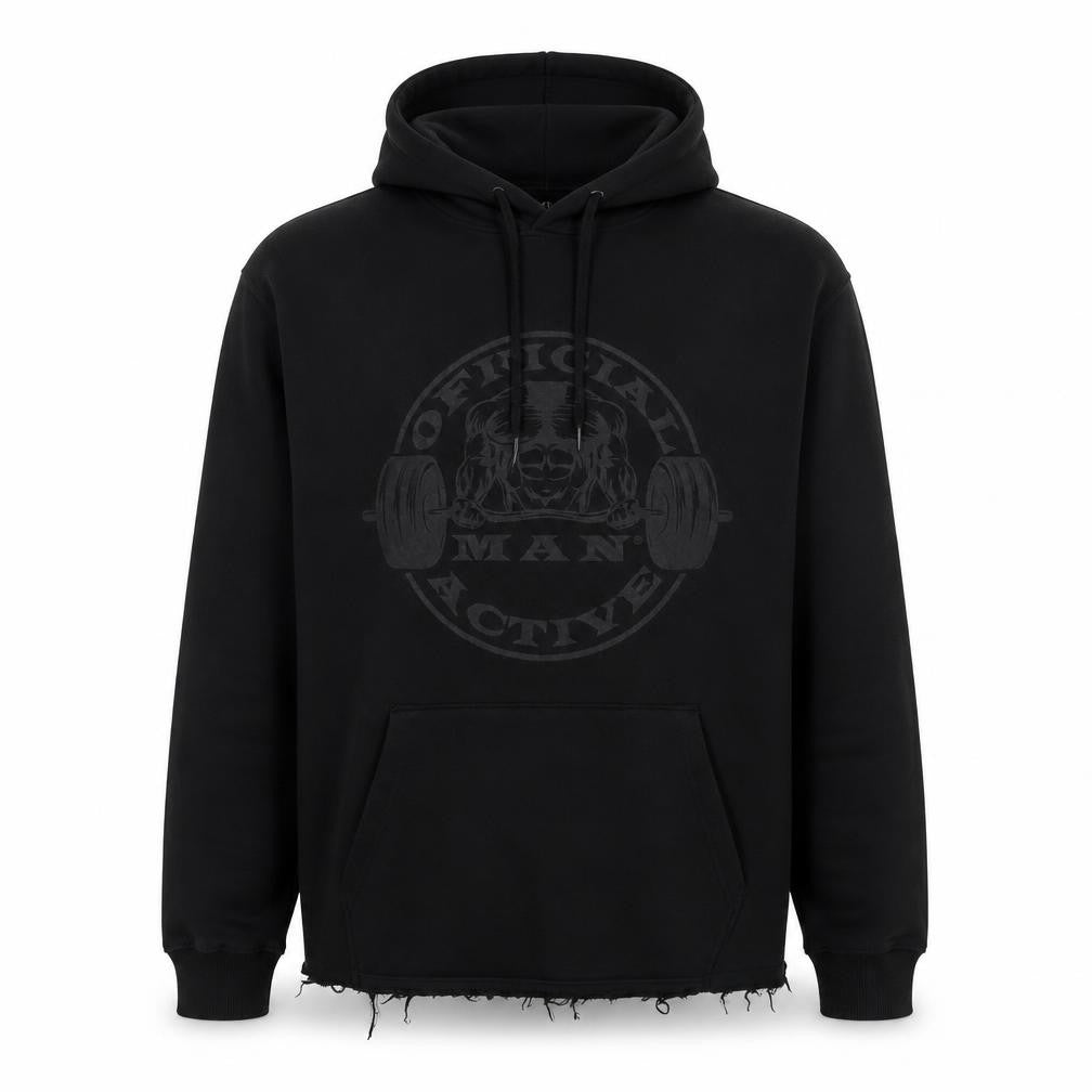 Boohoo Mens Black Cotton Pullover Hoodie Size M - Weightlifting Man Official